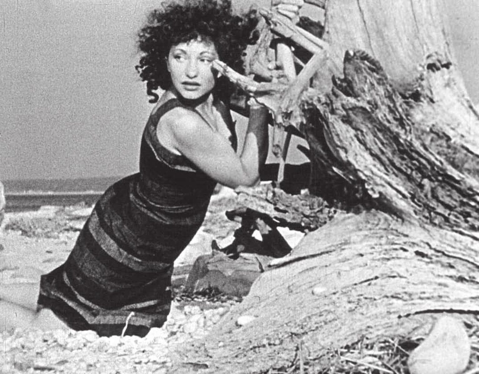 Maya Deren from the still in the film At Land 1944