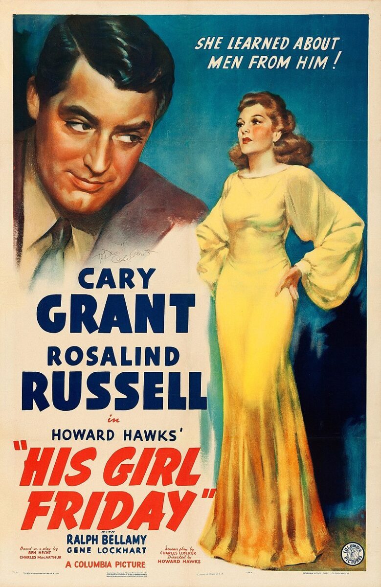 His Girl Friday 1940 poster