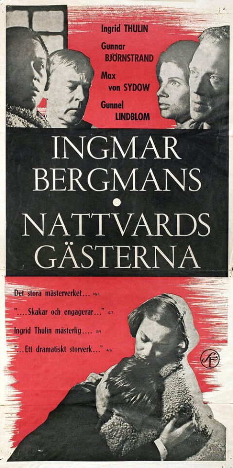 Nattvardsgasterna swedish movie poster